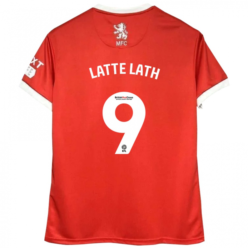 Hombre Camiseta Emmanuel Latte Lath #9 Rojo Blanco 1ª Equipación 2024/25 La Camisa Perú