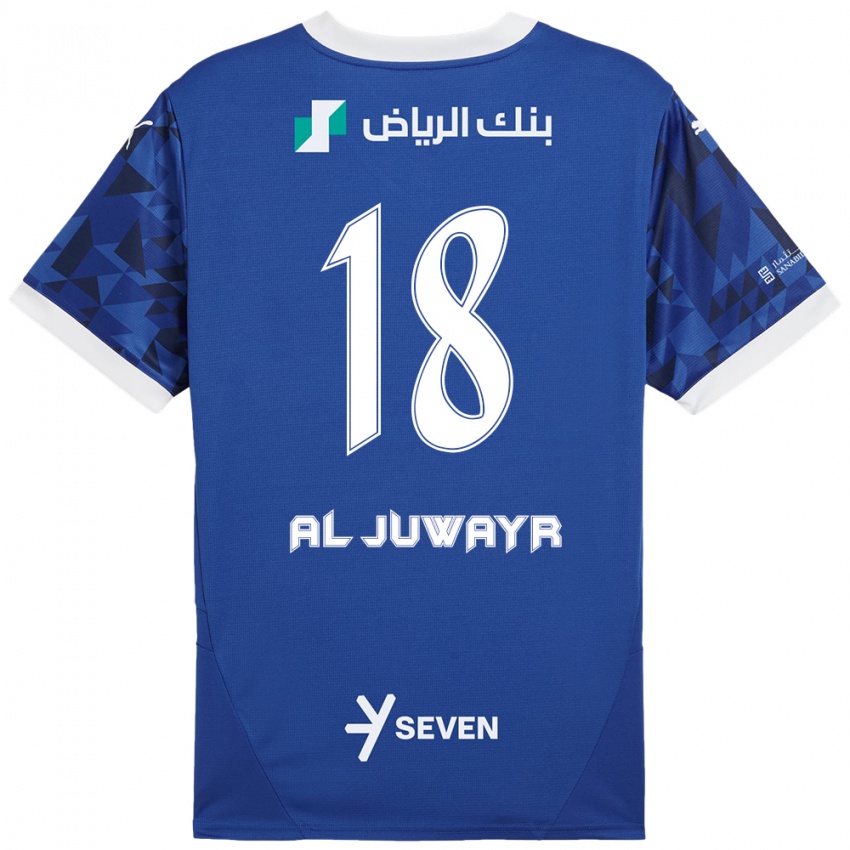 Hombre Camiseta Musab Al-Juwayr #18 Azul Oscuro Blanco 1ª Equipación 2024/25 La Camisa Perú