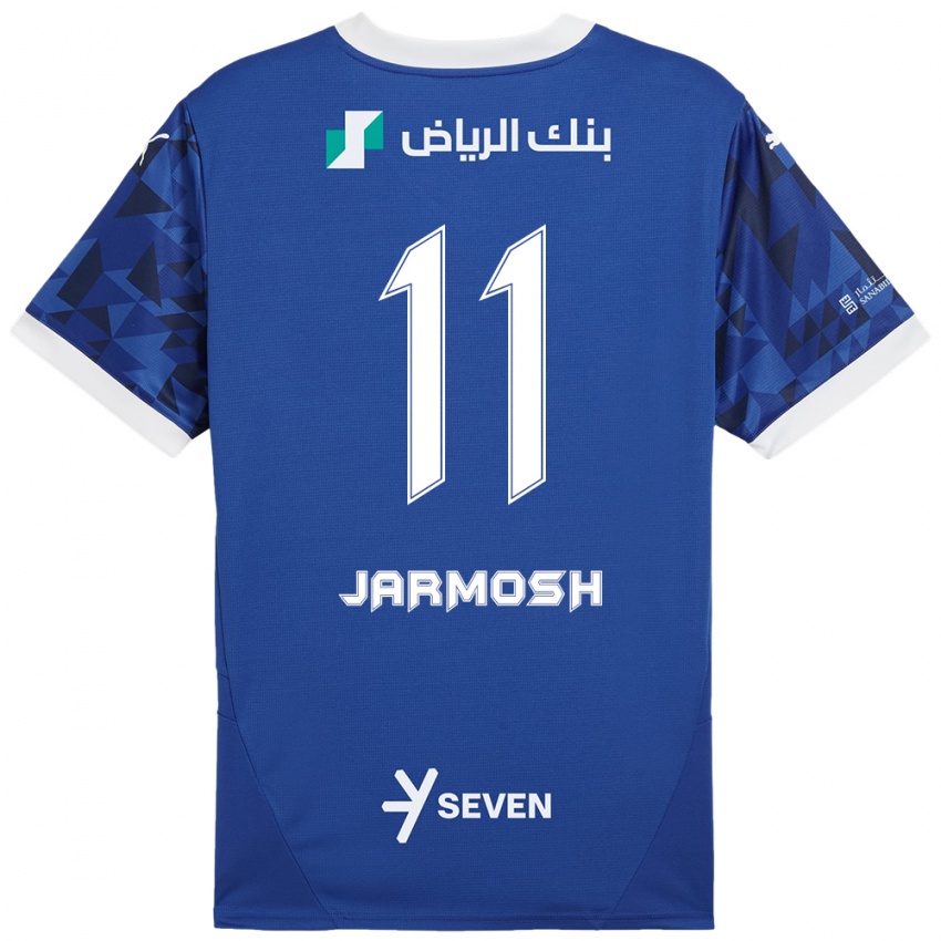 Hombre Camiseta Abdulaziz Jarmosh #11 Azul Oscuro Blanco 1ª Equipación 2024/25 La Camisa Perú