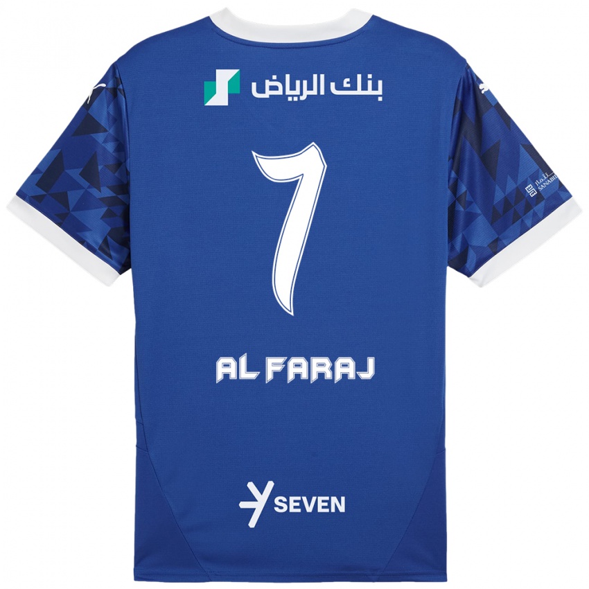 Hombre Camiseta Salman Al-Faraj #7 Azul Oscuro Blanco 1ª Equipación 2024/25 La Camisa Perú