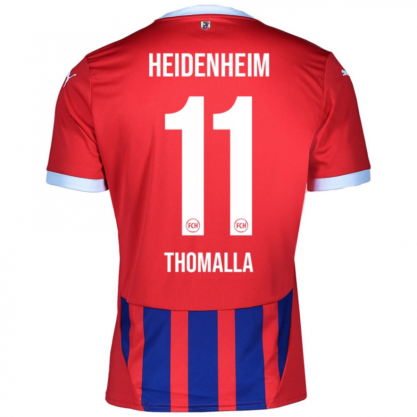 Hombre Camiseta Denis Thomalla #11 Rojo Azul 1ª Equipación 2024/25 La Camisa Perú