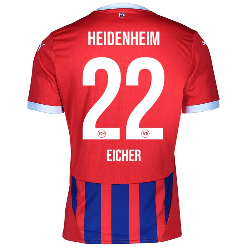 Hombre Camiseta Vitus Eicher #22 Rojo Azul 1ª Equipación 2024/25 La Camisa Perú