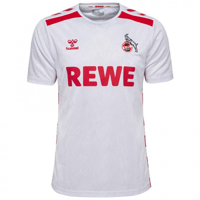 Hombre Camiseta Aaron Bayakala #0 Blanco Rojo 1ª Equipación 2024/25 La Camisa Perú