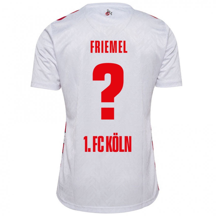 Hombre Camiseta Jonathan Friemel #0 Blanco Rojo 1ª Equipación 2024/25 La Camisa Perú