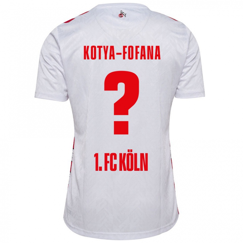 Hombre Camiseta Assad Kotya-Fofana #0 Blanco Rojo 1ª Equipación 2024/25 La Camisa Perú