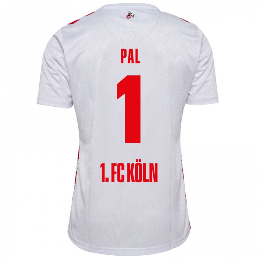 Hombre Camiseta Jasmin Pal #1 Blanco Rojo 1ª Equipación 2024/25 La Camisa Perú