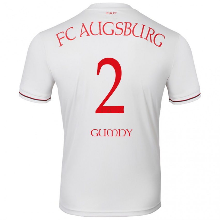 Hombre Camiseta Robert Gumny #2 Blanco 1ª Equipación 2024/25 La Camisa Perú