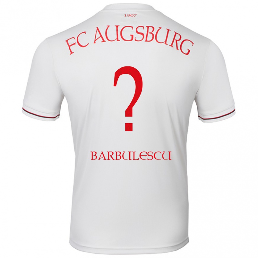 Hombre Camiseta Luca Bărbulescu #0 Blanco 1ª Equipación 2024/25 La Camisa Perú