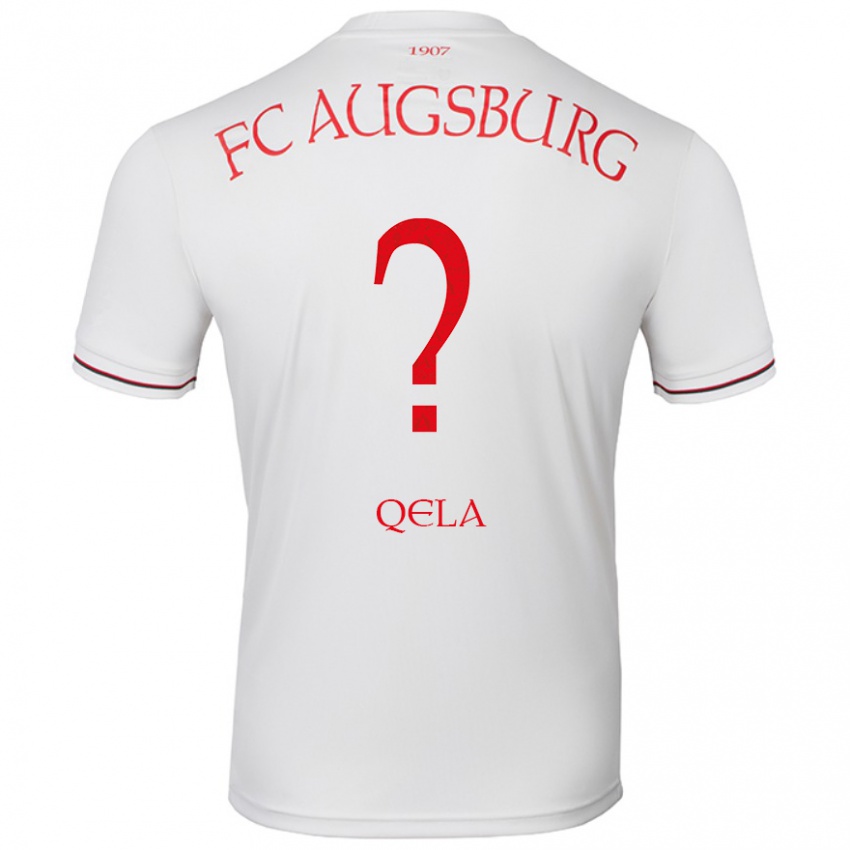 Hombre Camiseta Arlind Qela #0 Blanco 1ª Equipación 2024/25 La Camisa Perú