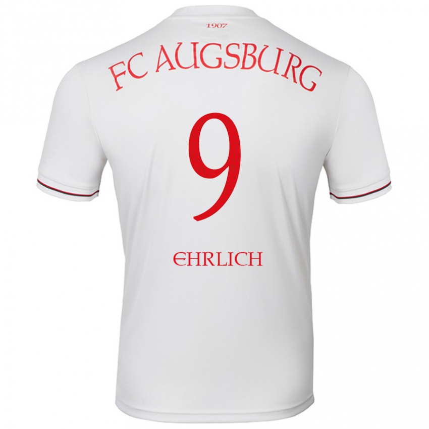 Hombre Camiseta Lucas Ehrlich #9 Blanco 1ª Equipación 2024/25 La Camisa Perú