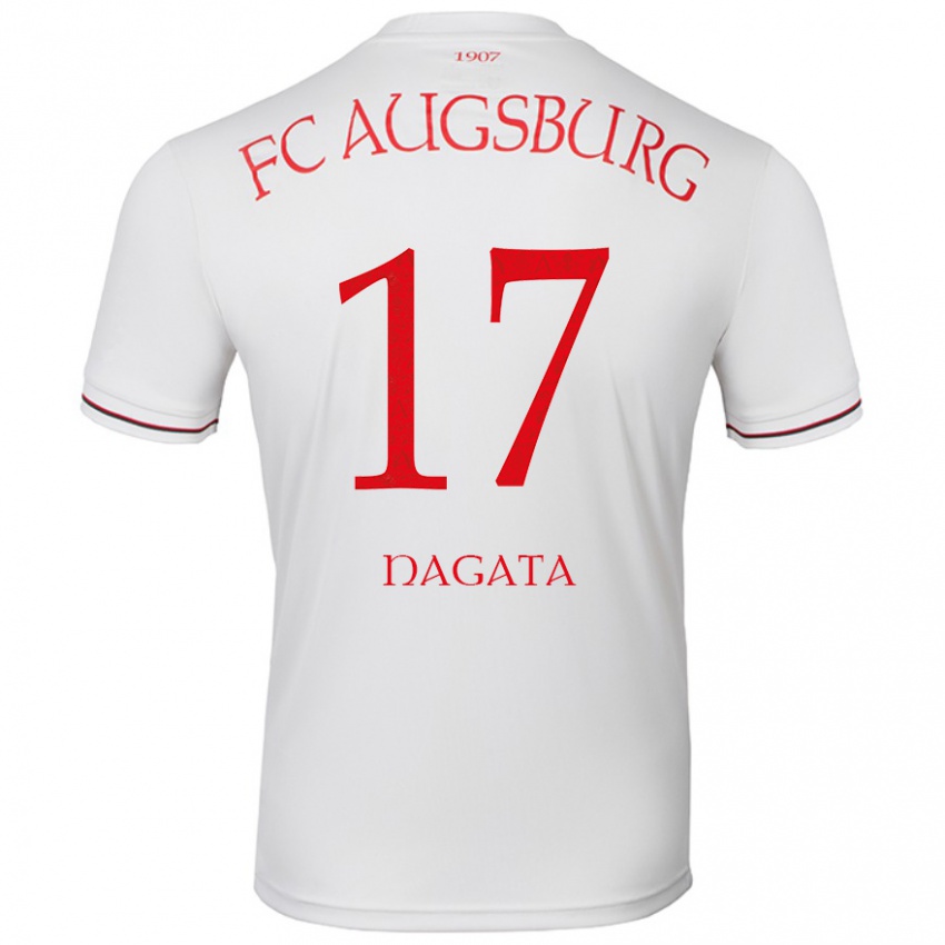 Hombre Camiseta Ryoji Nagata #17 Blanco 1ª Equipación 2024/25 La Camisa Perú