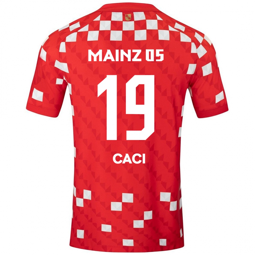 Hombre Camiseta Anthony Caci #19 Blanco Rojo 1ª Equipación 2024/25 La Camisa Perú