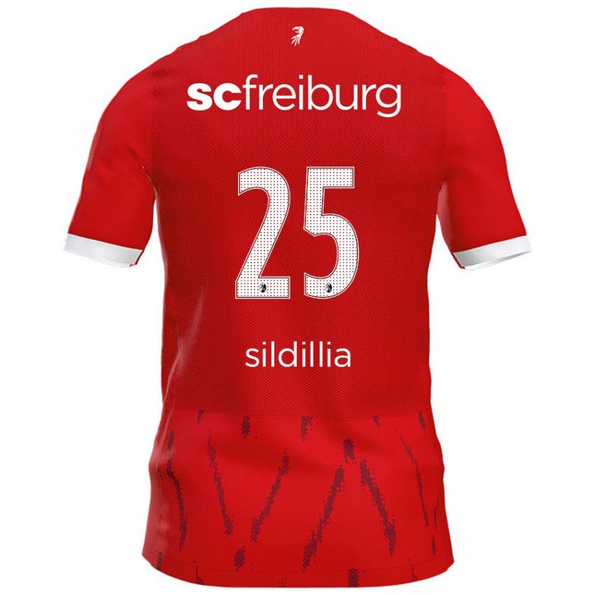 Hombre Camiseta Kiliann Sildillia #25 Rojo 1ª Equipación 2024/25 La Camisa Perú