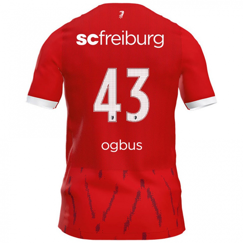 Hombre Camiseta Bruno Ogbus #43 Rojo 1ª Equipación 2024/25 La Camisa Perú