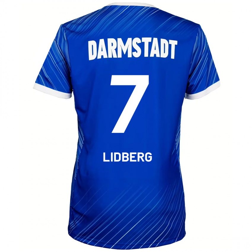 Hombre Camiseta Isac Lidberg #7 Azul Blanco 1ª Equipación 2024/25 La Camisa Perú