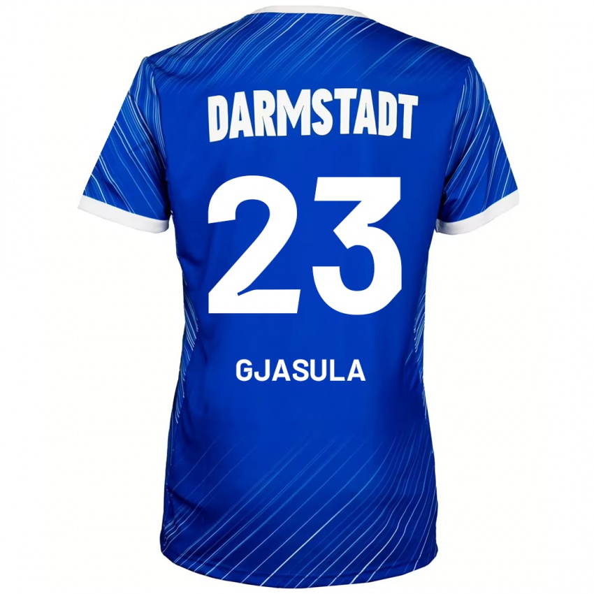 Hombre Camiseta Klaus Gjasula #23 Azul Blanco 1ª Equipación 2024/25 La Camisa Perú