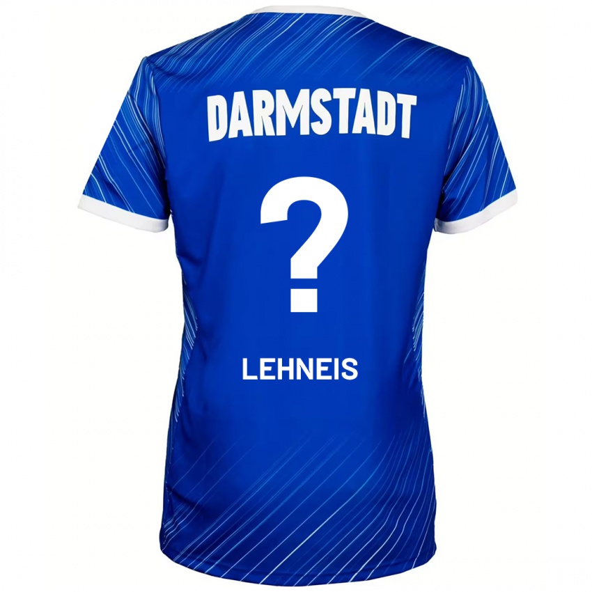 Hombre Camiseta Daniel Lehneis #0 Azul Blanco 1ª Equipación 2024/25 La Camisa Perú