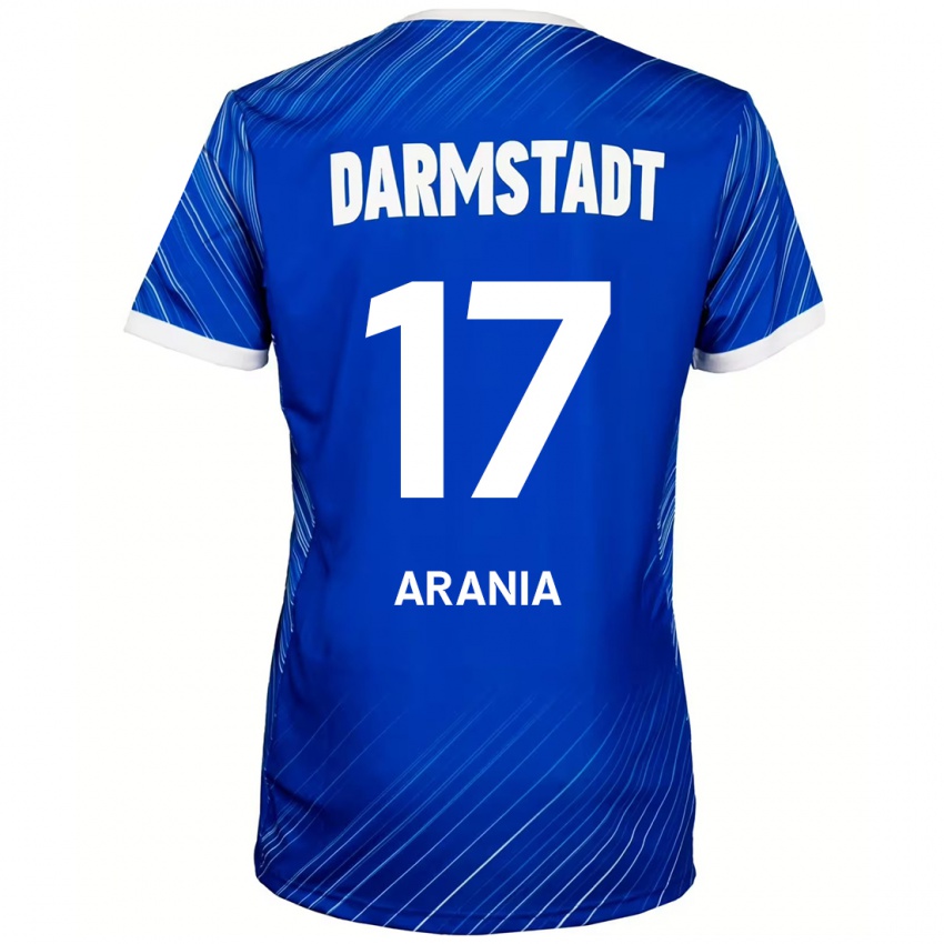 Hombre Camiseta Asaf Arania #17 Azul Blanco 1ª Equipación 2024/25 La Camisa Perú