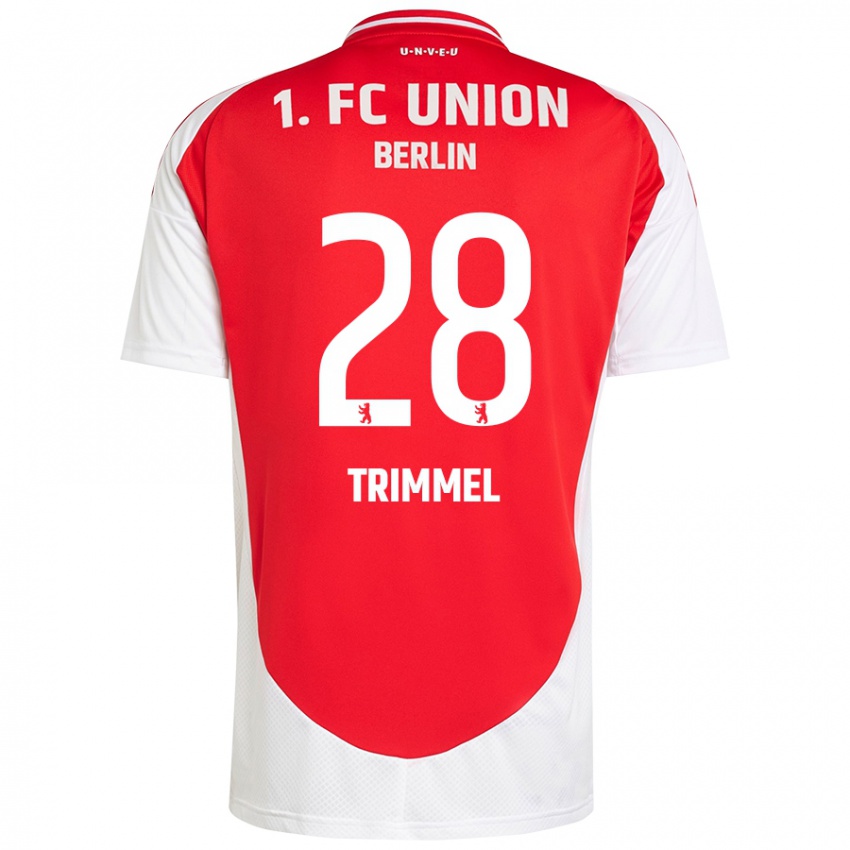 Hombre Camiseta Christopher Trimmel #28 Rojo Blanco 1ª Equipación 2024/25 La Camisa Perú