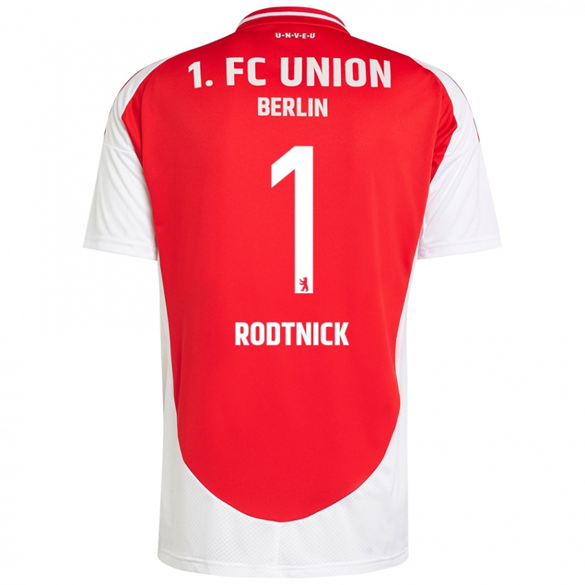 Hombre Camiseta Jaden Rodtnick #1 Rojo Blanco 1ª Equipación 2024/25 La Camisa Perú