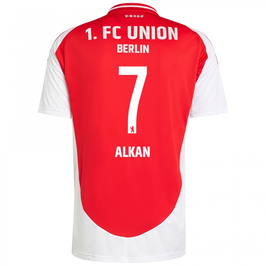 Hombre Camiseta Musa Alkan #7 Rojo Blanco 1ª Equipación 2024/25 La Camisa Perú