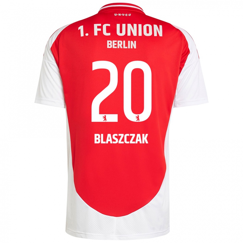 Hombre Camiseta Tim Blaszczak #20 Rojo Blanco 1ª Equipación 2024/25 La Camisa Perú