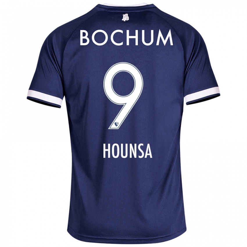 Hombre Camiseta Eligius Hounsa #9 Azul Oscuro 1ª Equipación 2024/25 La Camisa Perú