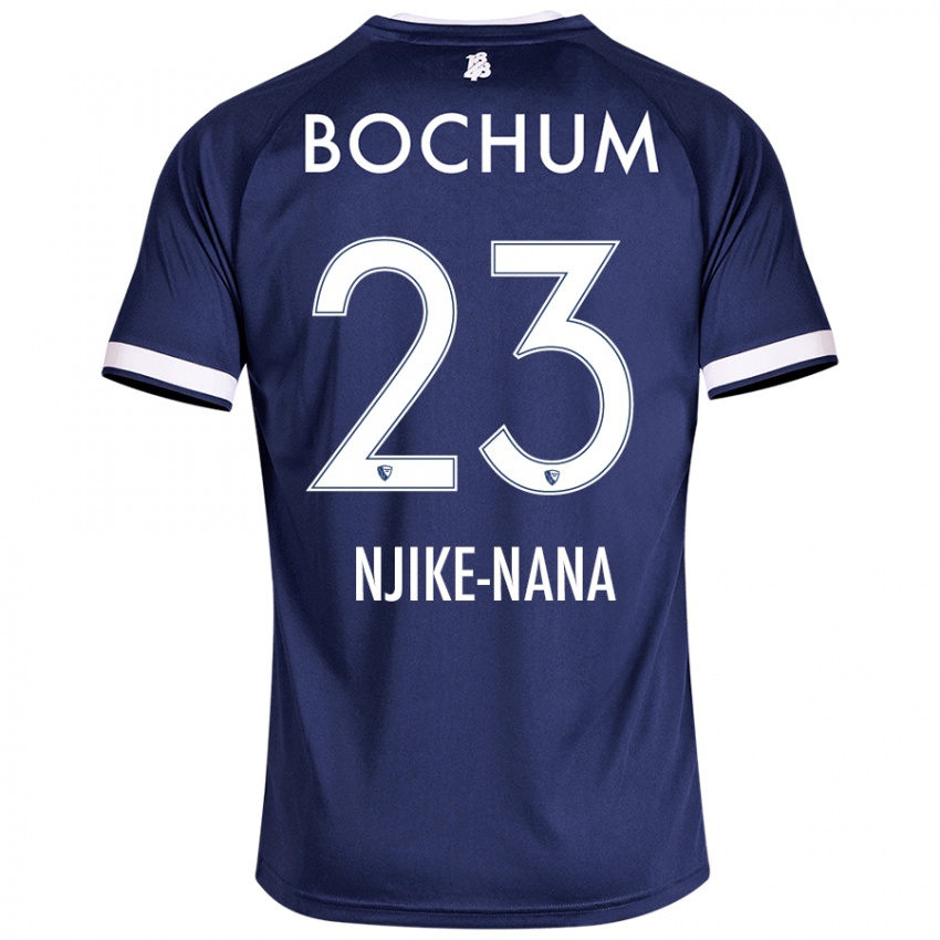 Hombre Camiseta Jean-Philippe Njike-Nana #23 Azul Oscuro 1ª Equipación 2024/25 La Camisa Perú