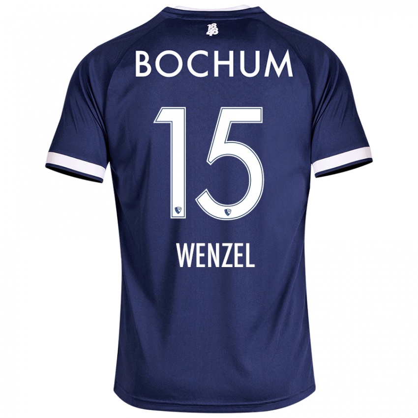 Hombre Camiseta Franziska Wenzel #15 Azul Oscuro 1ª Equipación 2024/25 La Camisa Perú