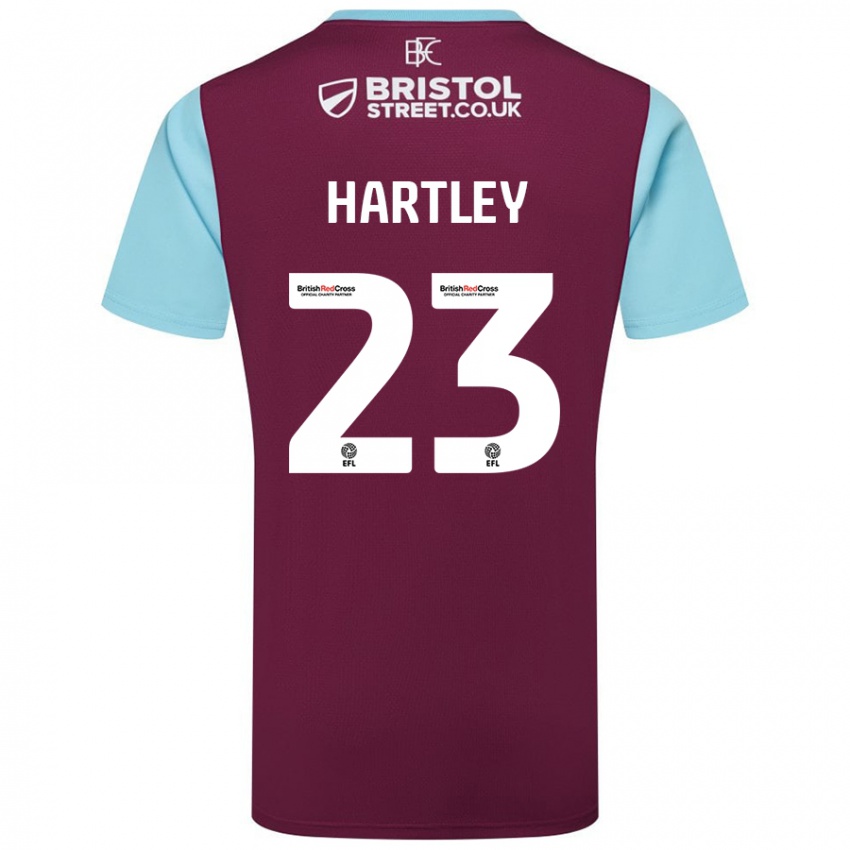 Hombre Camiseta Naomi Hartley #23 Borgoña Azul Cielo 1ª Equipación 2024/25 La Camisa Perú