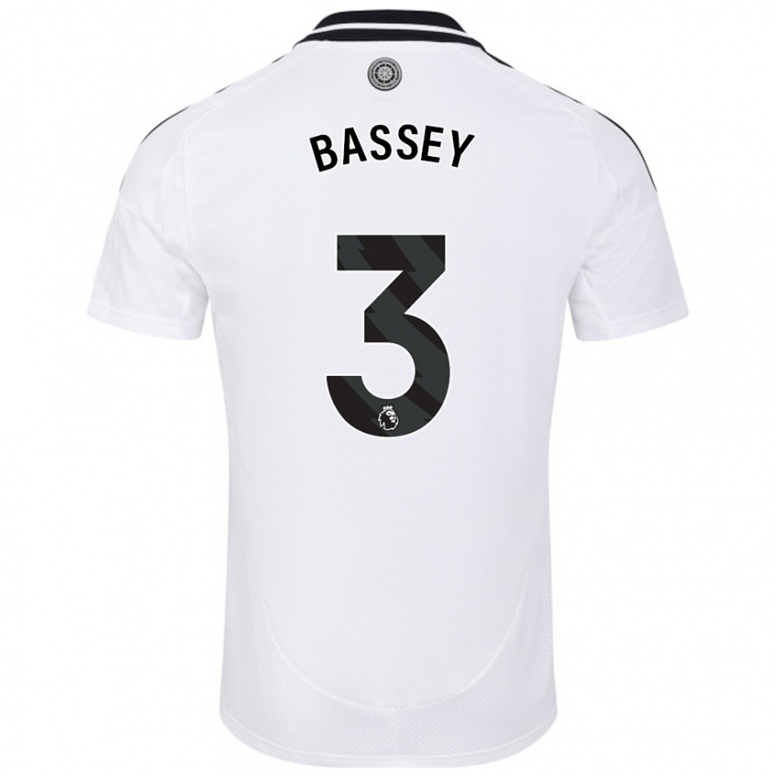 Hombre Camiseta Calvin Bassey #3 Blanco 1ª Equipación 2024/25 La Camisa Perú