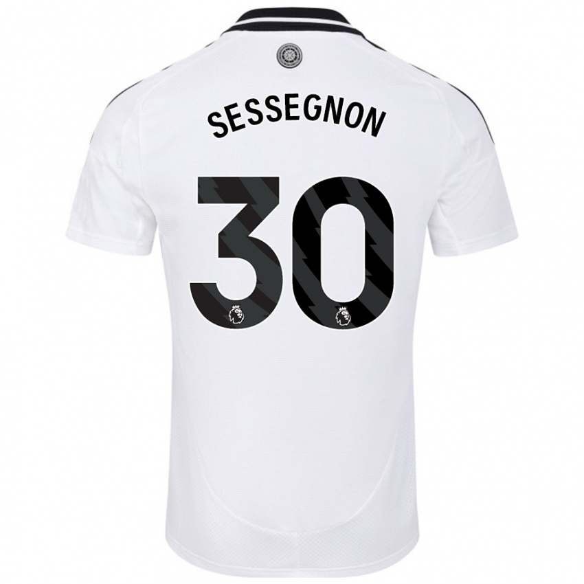 Hombre Camiseta Ryan Sessegnon #30 Blanco 1ª Equipación 2024/25 La Camisa Perú