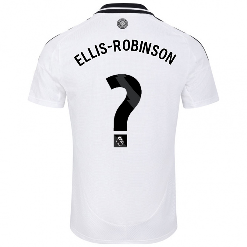 Hombre Camiseta Eddie Ellis-Robinson #0 Blanco 1ª Equipación 2024/25 La Camisa Perú