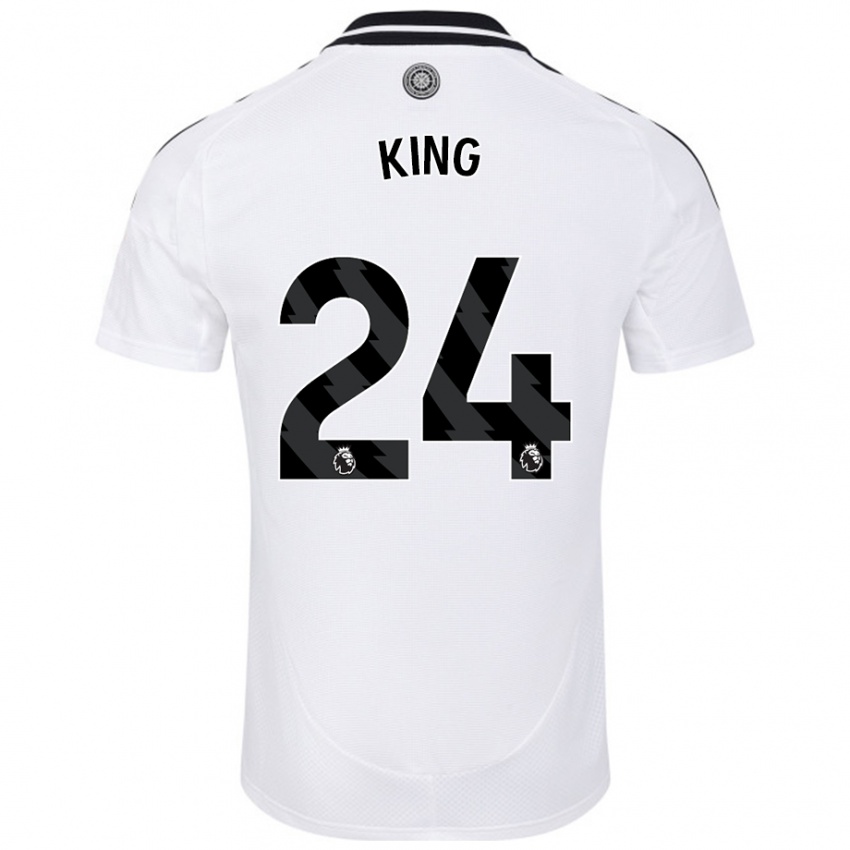 Hombre Camiseta Joshua King #24 Blanco 1ª Equipación 2024/25 La Camisa Perú