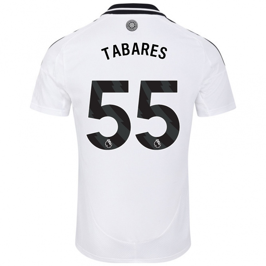 Hombre Camiseta Samuel Tabares #55 Blanco 1ª Equipación 2024/25 La Camisa Perú