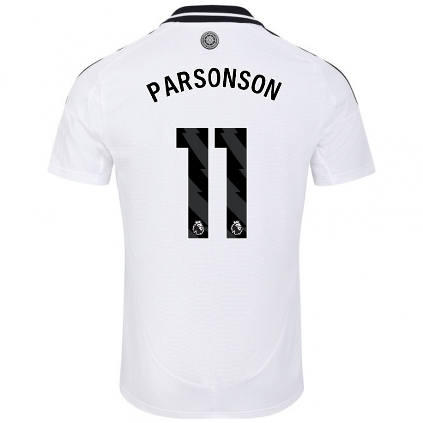 Hombre Camiseta Madi Parsonson #11 Blanco 1ª Equipación 2024/25 La Camisa Perú