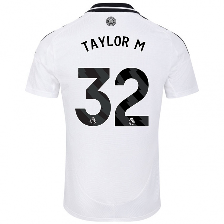 Hombre Camiseta Belle Taylor-M #32 Blanco 1ª Equipación 2024/25 La Camisa Perú