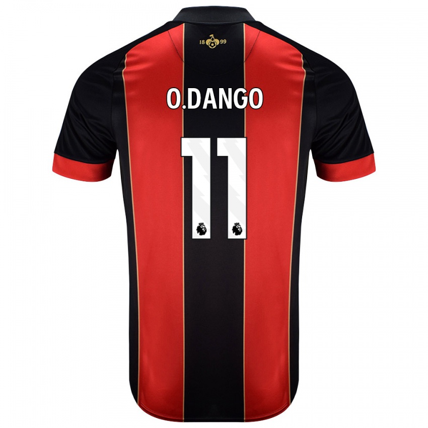 Hombre Camiseta Dango Ouattara #11 Rojo Negro 1ª Equipación 2024/25 La Camisa Perú