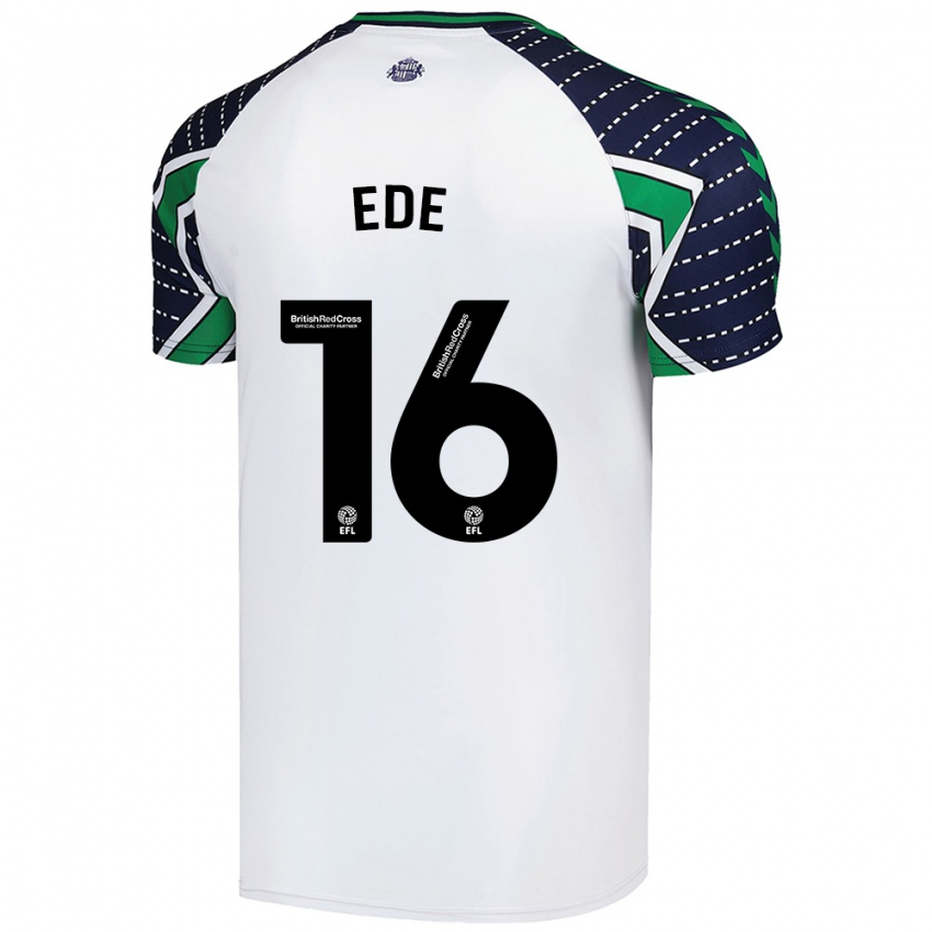 Hombre Camiseta Grace Ede #16 Blanco 2ª Equipación 2024/25 La Camisa Perú