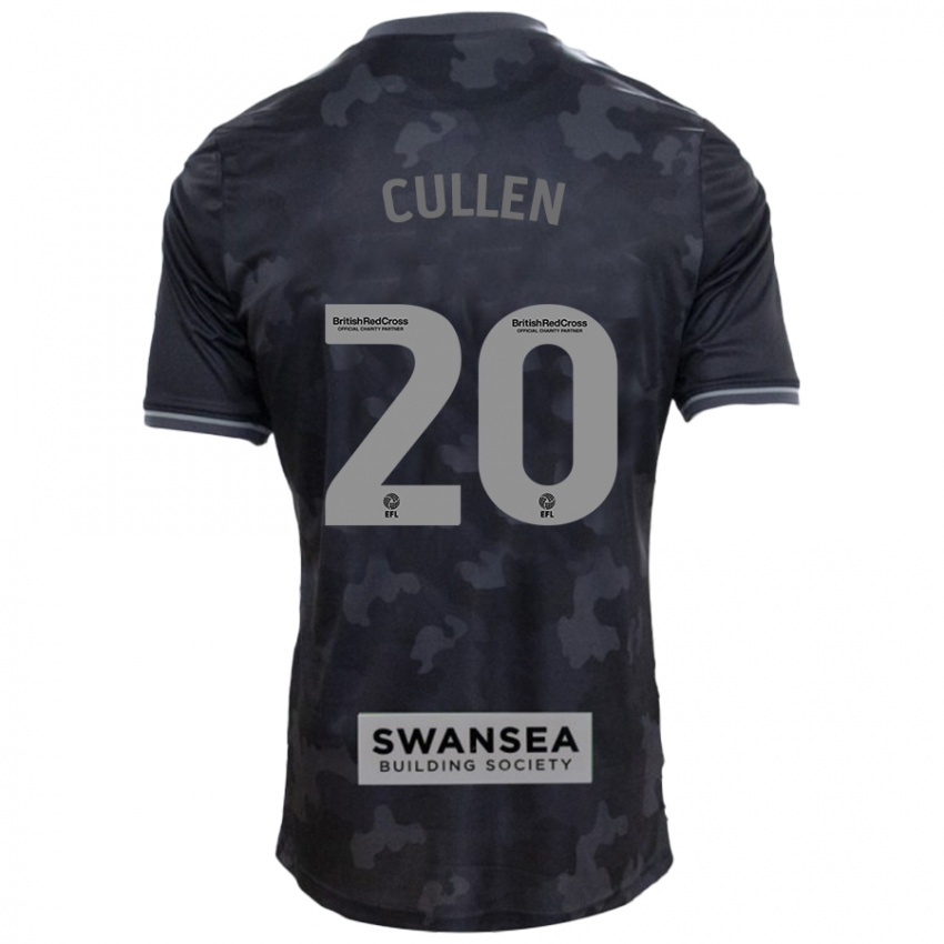 Hombre Camiseta Liam Cullen #20 Negro 2ª Equipación 2024/25 La Camisa Perú