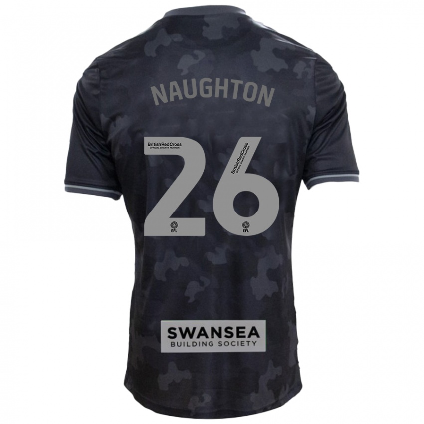 Hombre Camiseta Kyle Naughton #26 Negro 2ª Equipación 2024/25 La Camisa Perú