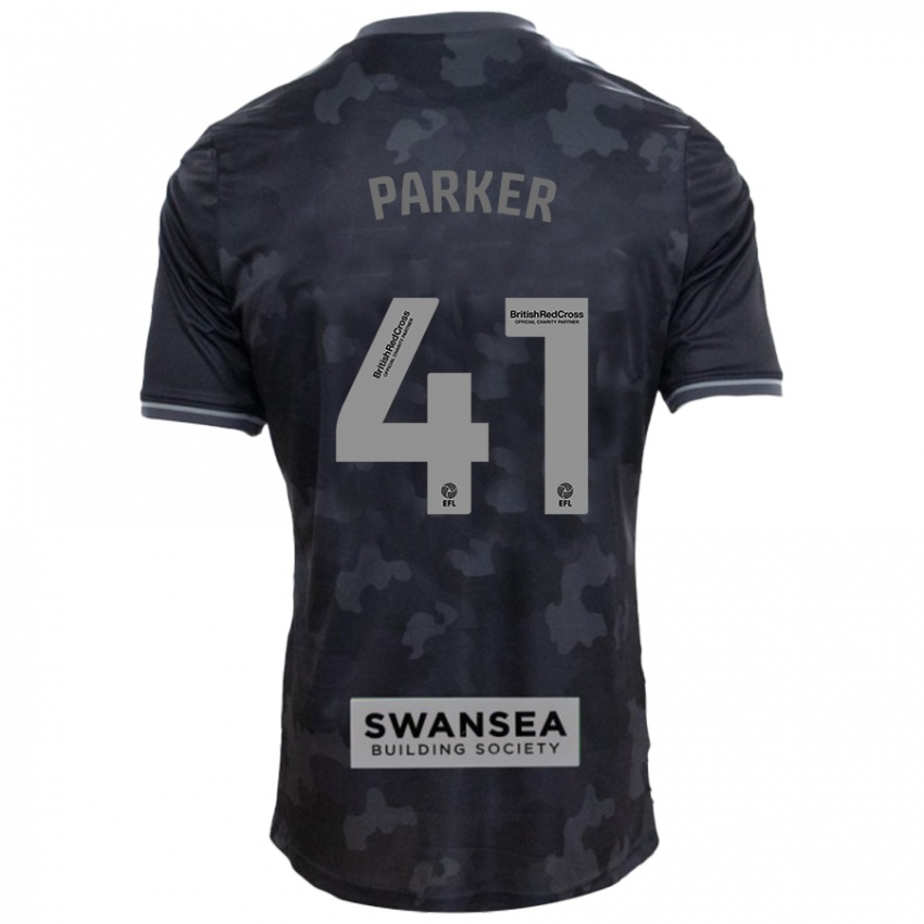 Hombre Camiseta Sam Parker #41 Negro 2ª Equipación 2024/25 La Camisa Perú