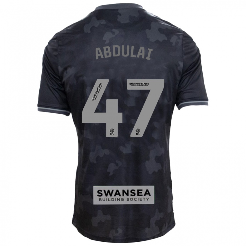 Hombre Camiseta Azeem Abdulai #47 Negro 2ª Equipación 2024/25 La Camisa Perú