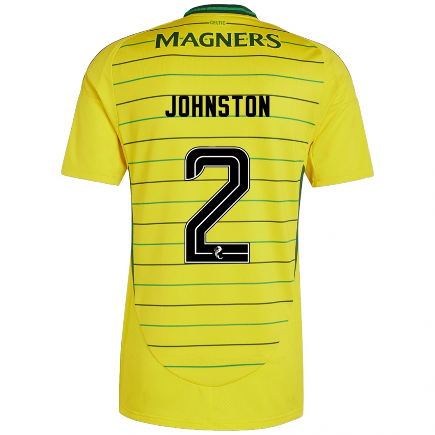 Hombre Camiseta Alistair Johnston #2 Amarillo 2ª Equipación 2024/25 La Camisa Perú