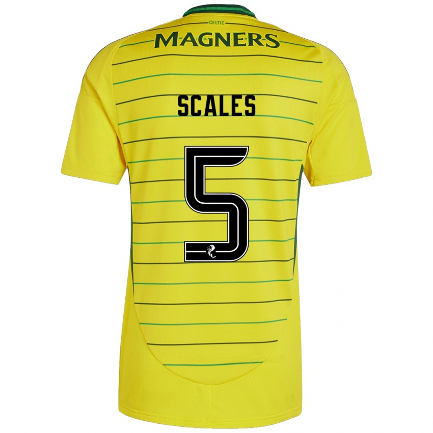 Hombre Camiseta Liam Scales #5 Amarillo 2ª Equipación 2024/25 La Camisa Perú