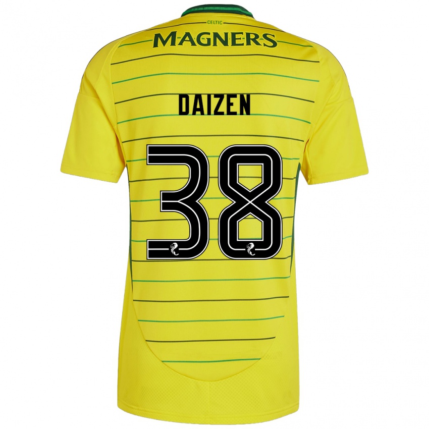 Hombre Camiseta Daizen Maeda #38 Amarillo 2ª Equipación 2024/25 La Camisa Perú