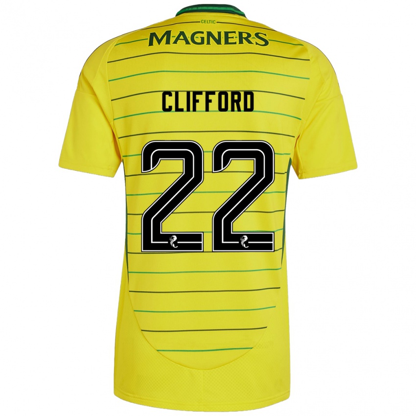 Hombre Camiseta Lucy Ashworth-Clifford #22 Amarillo 2ª Equipación 2024/25 La Camisa Perú