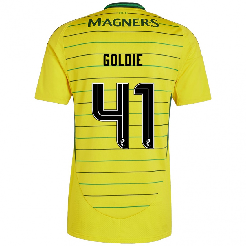 Hombre Camiseta Clare Goldie #41 Amarillo 2ª Equipación 2024/25 La Camisa Perú