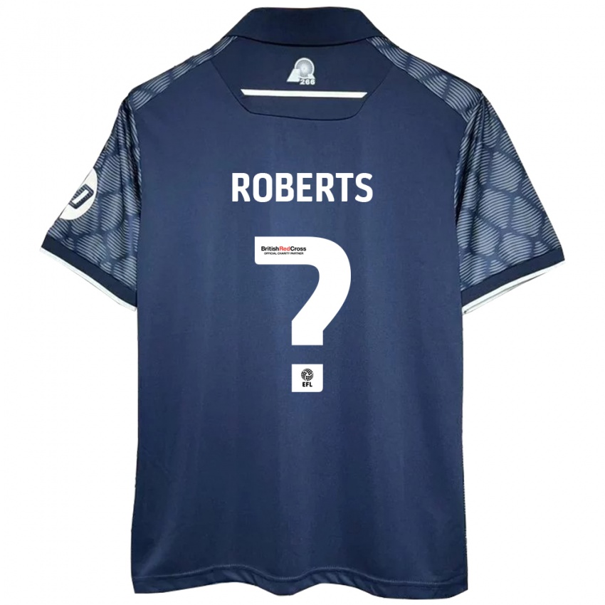 Hombre Camiseta Hari Roberts #0 Negro 2ª Equipación 2024/25 La Camisa Perú