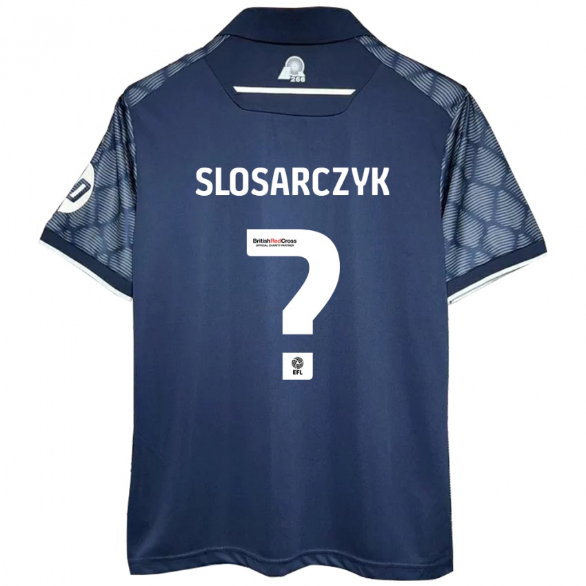 Hombre Camiseta Nikolas Slosarczyk #0 Negro 2ª Equipación 2024/25 La Camisa Perú